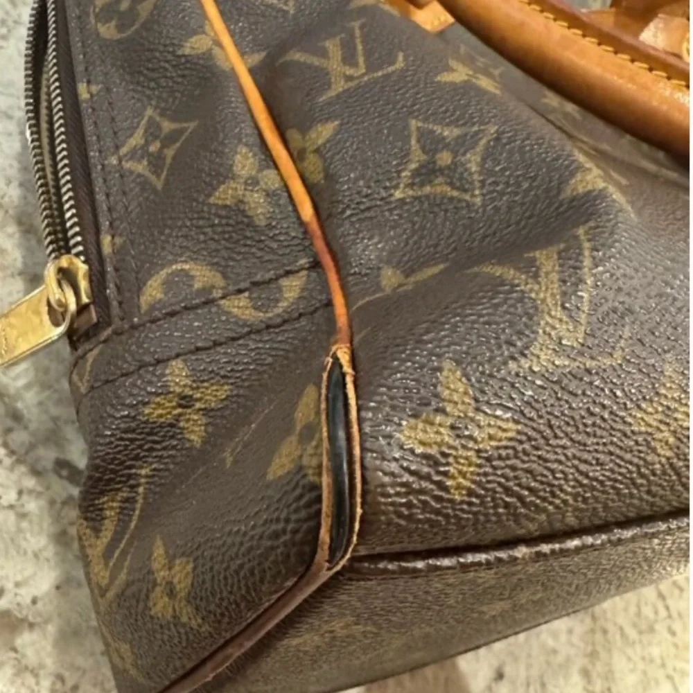 Louis Vuitton Monogram Satchel with Gold Accents - Picture 12 of 13
